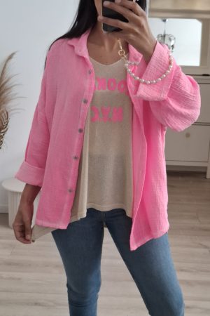 Chemise reda rose
