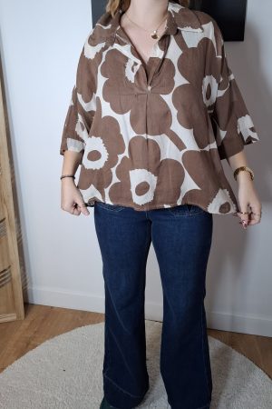 Blouse AVA marron