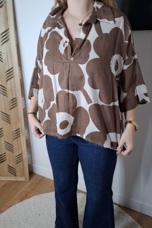 Blouse AVA marron