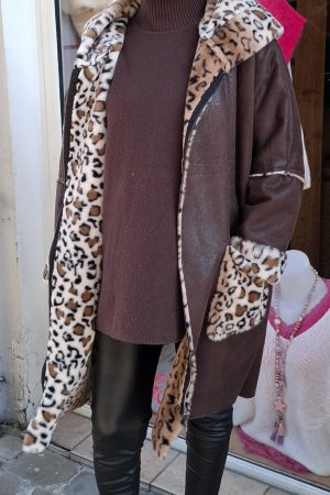 Manteau LOUISON Marron