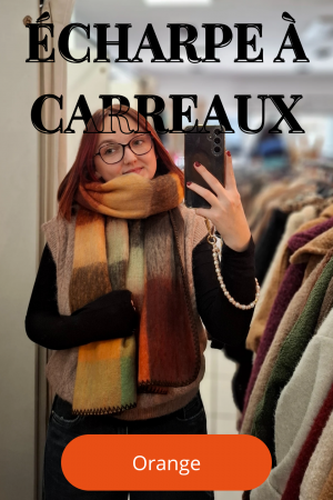 Écharpe à carreaux