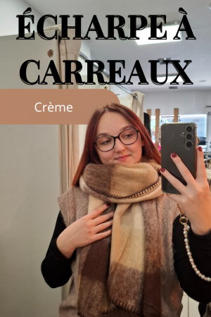 Écharpe à carreaux