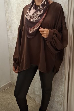 Blouse ROMY marron