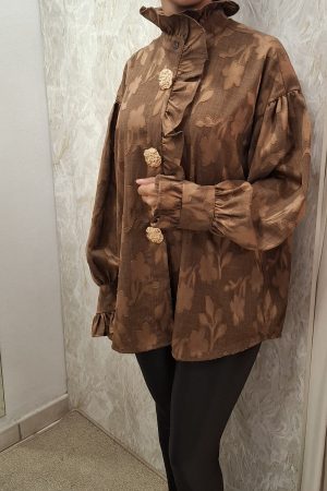 Blouse ELISABETH marron