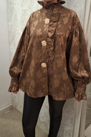 Blouse ELISABETH marron