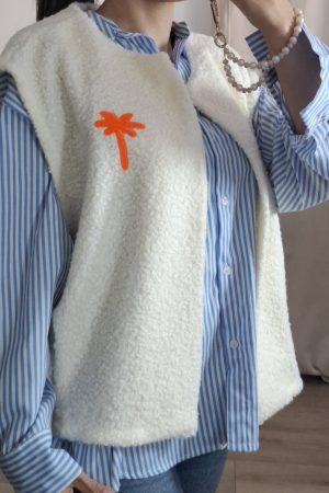 Gilet Palmier orange