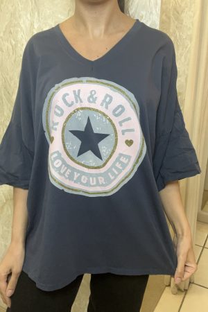 TOP ROCK bleu Marine