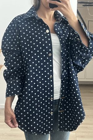 VESTE MOLY POIS FONCÉ
