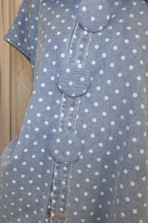 VESTE MOLY POIS JEAN SANS MANCHE