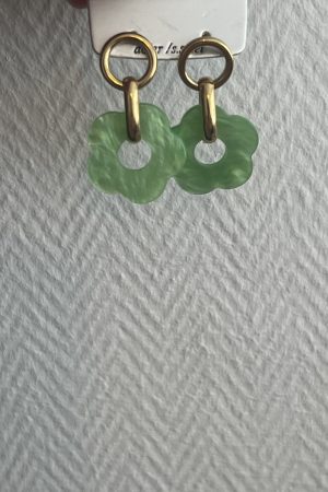 BOUCLE FLEURS VERT