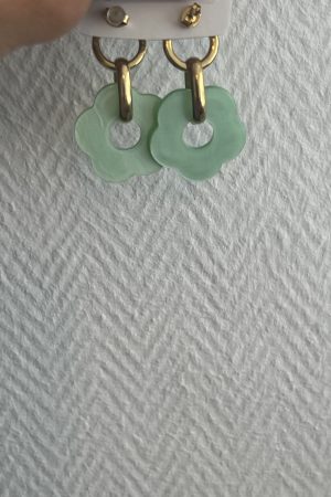 BOUCLE FLEURS VERT