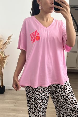 Tee-shirt Amor rose