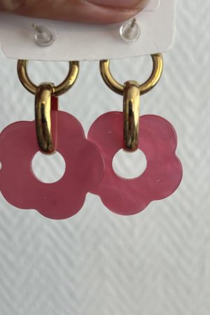 BOUCLE FLEURS FUSHIA