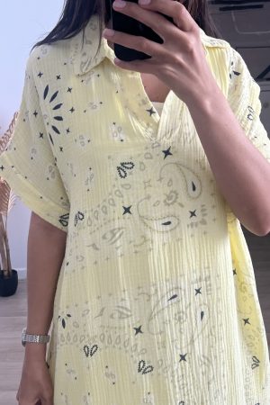 ROBE BANDANA JAUNE