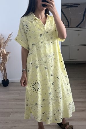 ROBE BANDANA JAUNE