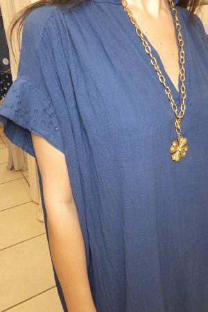 ROBE CHLOE MARINE