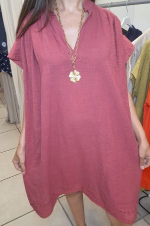 ROBE CHLOE VIEUX ROSE