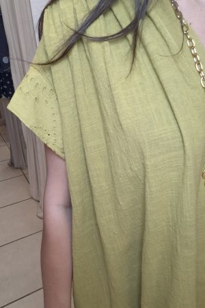 ROBE CHLOE VERT OLIVE